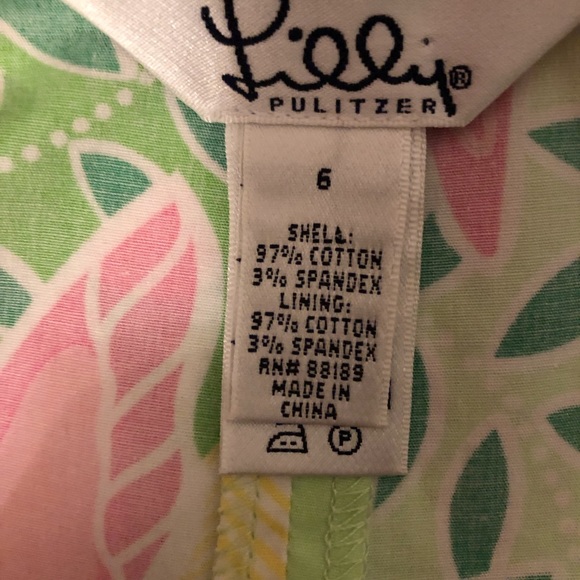 Lilly Pulitzer cotton 🦋 mini skirt pockets 6 - Picture 5 of 5